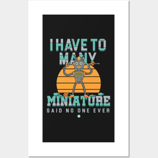 Funny Miniature Collector Gift Posters and Art